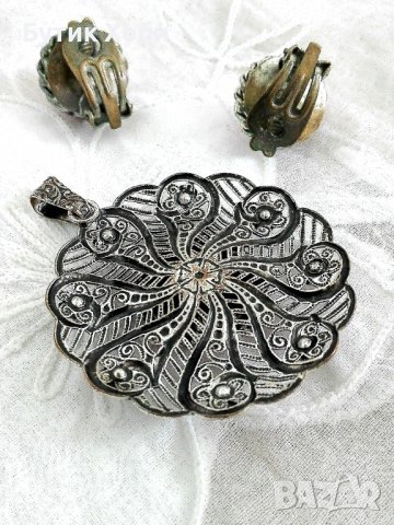 Винтидж комплект ,,корал,,, снимка 3 - Антикварни и старинни предмети - 37817697