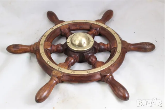 404 Корабен рул,щурвал от мостика на търговски кораб. , снимка 2 - Колекции - 50084261
