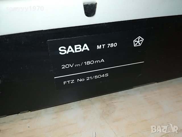 saba mt 780 tuner 20v-germany 0906221150, снимка 15 - Ресийвъри, усилватели, смесителни пултове - 37029659