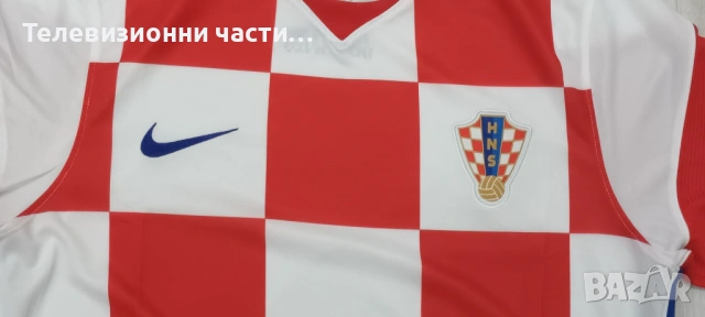 Чисто нова оригинална футболна тениска Хърватия домакински екип 2020/2021 Nike CD0695-100 размер L, снимка 5 - Спортни дрехи, екипи - 53303656