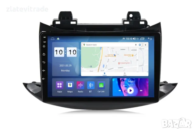 CHEVROLET TRAX 2017/2020 9'' - андроид навигация, 9871, снимка 4 - Навигация за кола - 48296498