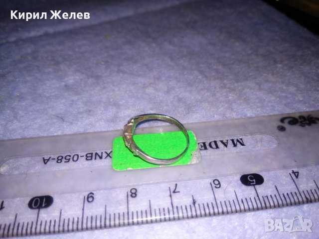 СТАР СРЕБЪРЕН СКЪПОЦЕНЕН РЕТРО ПРЪСТЕН ВИСОКА ПРОБА СРЕБРО 35028, снимка 7 - Антикварни и старинни предмети - 39643515