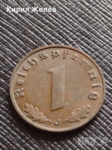 ДВЕ МОНЕТИ 1 райхспфенинг 1939 - 1940г. Нацистка Германия Трети Райх с СВАСТИКА 26688, снимка 2 - Нумизматика и бонистика - 38459107