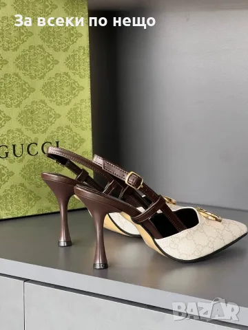 Gucci Дамски Сандали На Ток Гучи - Различни Цветове Код E111, снимка 2 - Сандали - 55795718