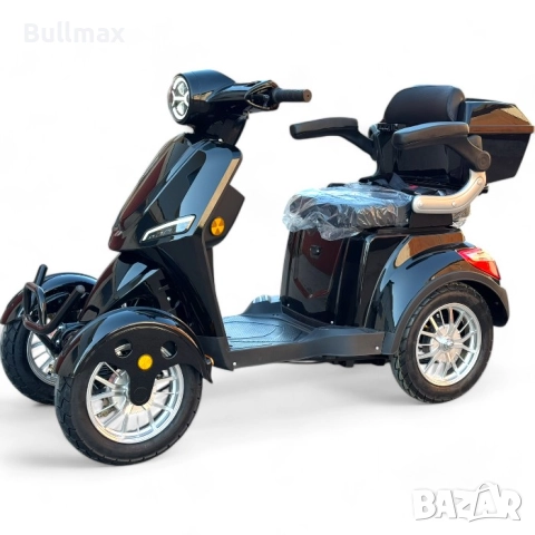  Електрическа Четириколка FM4 B4 1500W, 60V, Моторна Спирачка, Червена Перла, снимка 5 - Инвалидни скутери - 52570127