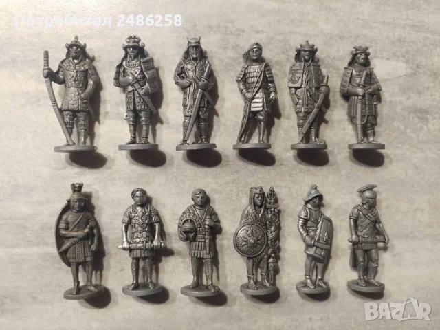 Метални фигурки - войници Самураи, Римляни от Киндер яйца