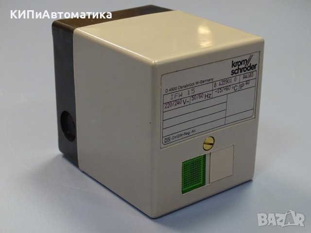 Контролер за газова горелка Kromschroder IFW-15 flame relay , снимка 6 - Резервни части за машини - 38989703