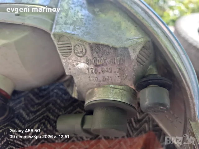 Десен халоген за шкода октавия 2, снимка 4 - Автомобили и джипове - 56004278