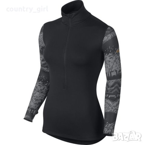 Nike Pro Women's Hyperwarm Half-Zip Dri-FIT - страхотна дамска блуза, снимка 2 - Спортни екипи - 30481487