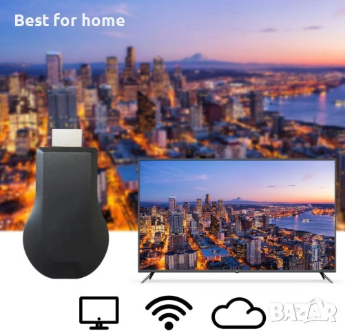 4K WiFi HDMI за Anycast Miracast Airplay TV безжичен дисплей, снимка 3 - Друга електроника - 51999506