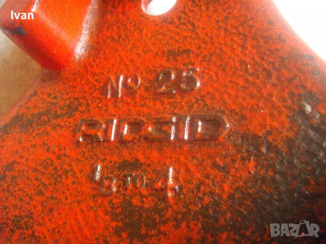 RIDGID №25-Голямо Тръбно Менгеме-1/8-4 инча-Оригинално САЩ-13 кг-135 мм Захват-РИДГИД, снимка 15 - Менгемета - 37345014