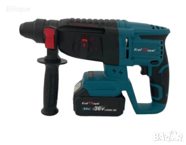 Акумулаторен безчетков литиево-йонен перфоратор, с 2 батерии, 36V, снимка 5 - Друга електроника - 52862406