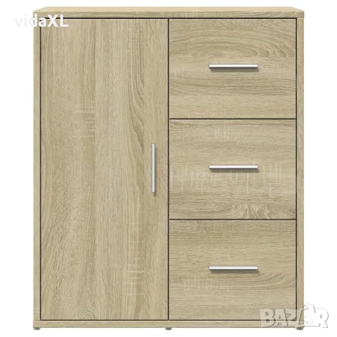 vidaXL Сайдборди, 2 бр, дъб сонома, 60x31x70 см, инженерно дърво, снимка 5 - Бюфети - 56146801