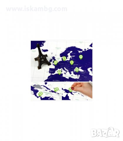 СКРЕЧ КАРТА НА СВЕТА TRAVEL LIFE, СВЕТЕЩА В ТЪМНОТО - код 1503, снимка 4 - Подаръци за рожден ден - 34012312