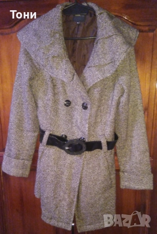 Дамско Вълнено Зимно Топло Палто М, снимка 8 - Палта, манта - 52069433