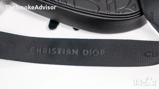 Чанта Dior Gravity от кожа и черен гранулиран телешки набук, снимка 6 - Чанти - 52299168