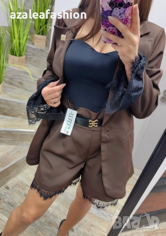Дамски сет - сако панталонки и бюстие, снимка 3 - Комплекти - 52670822