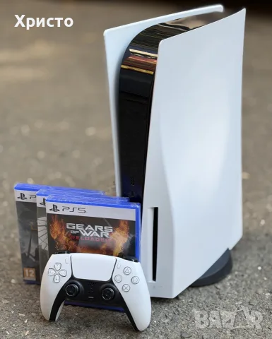 Конзола Sony PlayStation 5 Disc Edition, 825GB + 4 игри, снимка 2 - PlayStation конзоли - 56068753