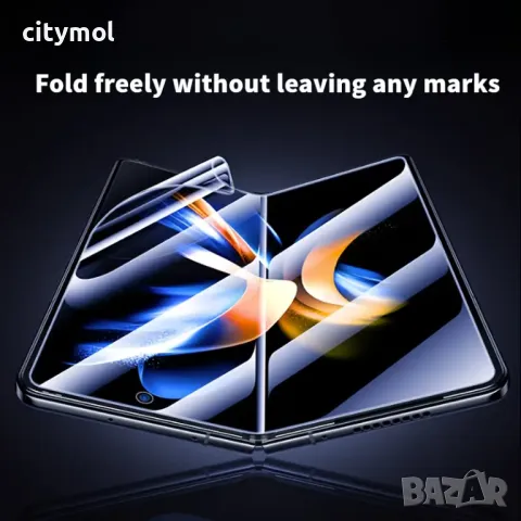 Комплект от 2 броя TPU Протектор за преден и основен екран на Honor Magic V3 , снимка 5 - Фолия, протектори - 49661319