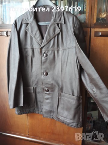 Ново кожено мъжко яке- № 010, снимка 4 - Якета - 29385071