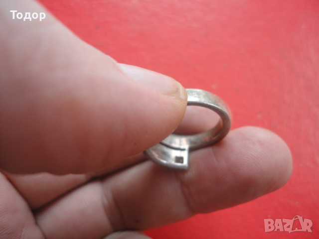 Сребърен пръстен с камъни 6, снимка 5 - Пръстени - 44617864
