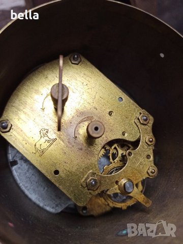 Масивен стар бронзов часовник, снимка 6 - Антикварни и старинни предмети - 39364567