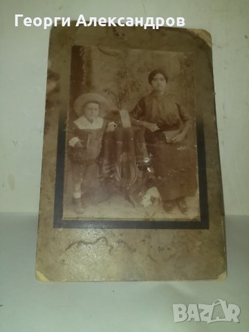 5 ЦАРСКА СНИМКА БУРГАС ПОДПИСАНА ОТЗАД ТВЪРД КАРТОН СТАРА, снимка 3 - Колекции - 29922374