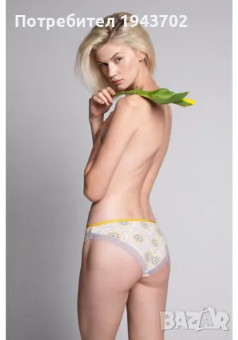 2 чифта бикини в бяло и жълто L-1517BI, снимка 4 - Бельо - 48340858