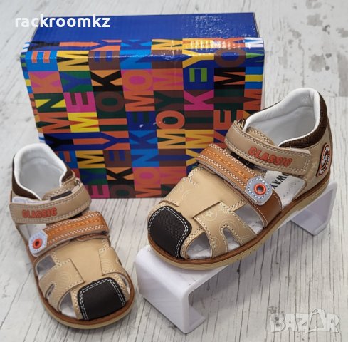 Детски сандали със затворени пръсти и анатомични стелки от естествена кожа, снимка 3 - Детски сандали и чехли - 36904099
