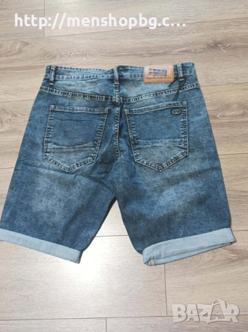 Дънкови къси панталони - бермуди код 77  - тъмно сини, снимка 3 - Къси панталони - 54008433