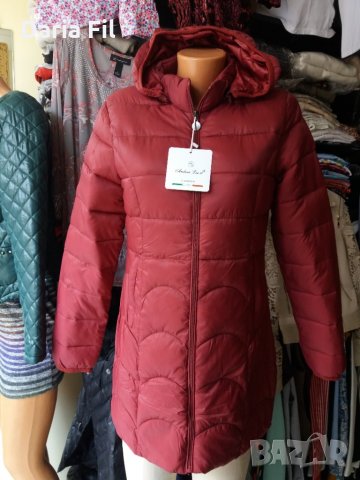 НАМАЛЕНИЕ! УДЪЛЖЕНО шушлеково яке в бордо до 3ХЛ, снимка 1