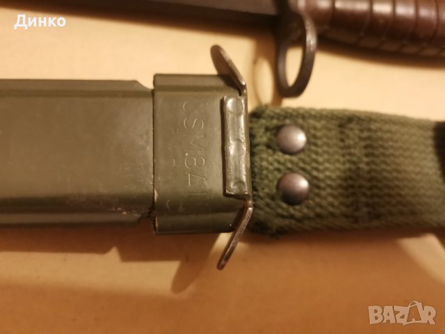 Американски щик ,нож за М16, снимка 4 - Антикварни и старинни предмети - 42826196