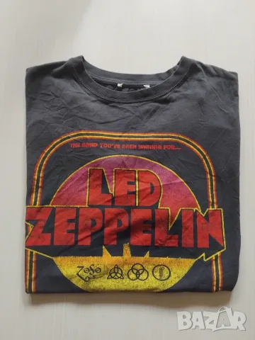 Led Zeppelin тениска, L размер, снимка 3 - Тениски - 56301217