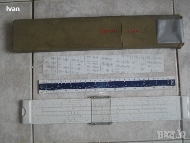 ARISTO STUDIO 968-Made in GERMANY-Винтидж Мерителна Линия 1958 г-Комплект-Техническа/Математическа, снимка 2 - Ученически пособия, канцеларски материали - 40177188