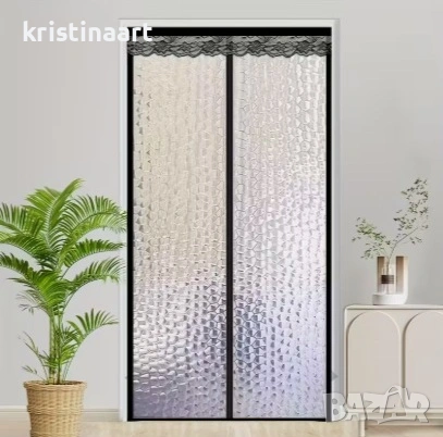 Магнитна термоизолационна завеса за врата