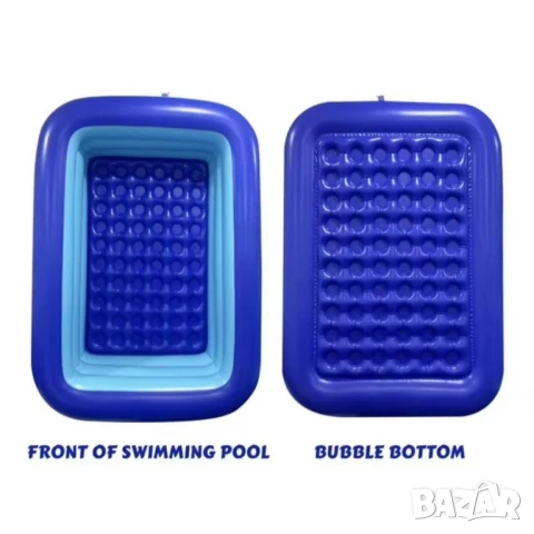 Голям удебелен надуваем басейн , снимка 5 - Басейни и аксесоари - 50992201