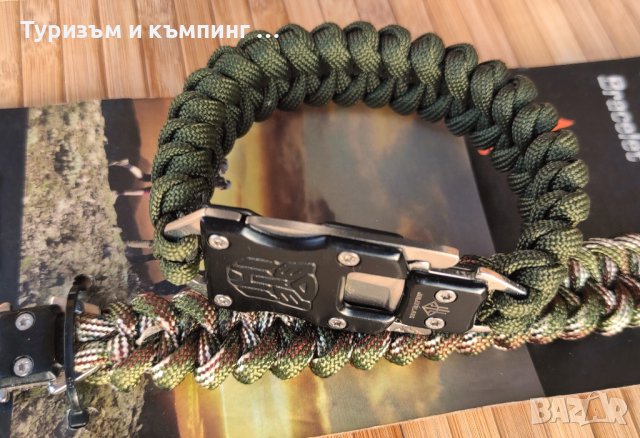 Гривна за оцеляване от паракорд с ножче / JL-10B /, снимка 4 - Ножове - 42897028