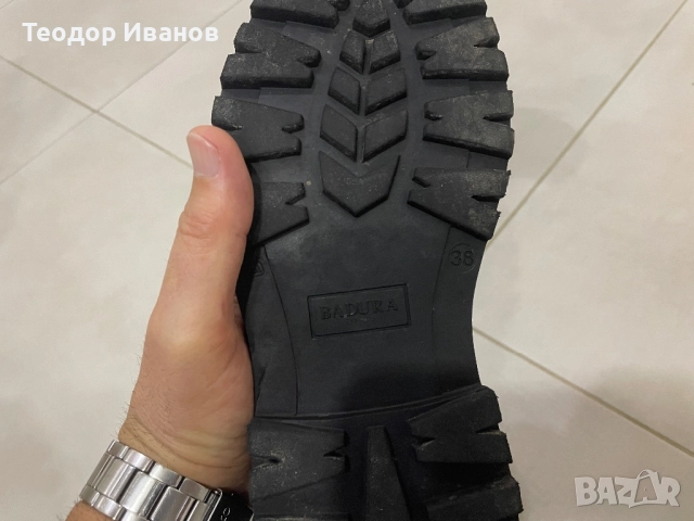 Дамски кубинки от естествена кожа, снимка 8 - Дамски боти - 52567637