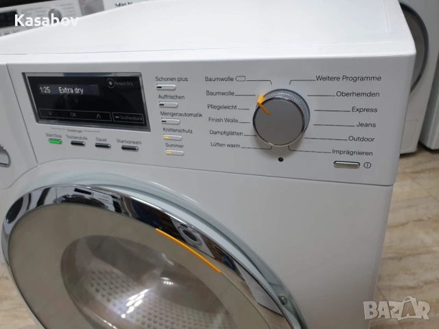 9кг Пара Miele Сушилня с термопомпа Миеле 12м Гаранция, снимка 5 - Сушилни - 53955015