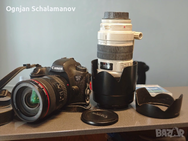 Продвам Canon 6D, Canon EF 70-200mm f/2.8L IS, Canon EF 24-105mm f/4L IS, снимка 4 - Обективи и филтри - 54085708