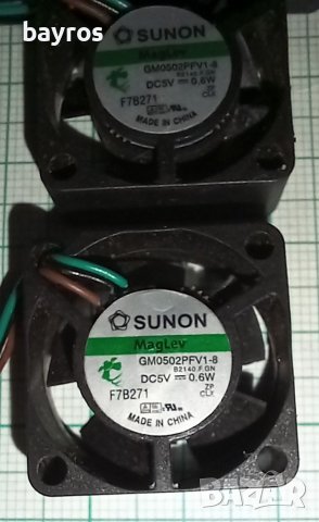 Вентилатор,25mm. X 25mm. X 10mm. FAN SUNON GM0502PFV1-8, 5VDC., снимка 5 - Други - 40125991