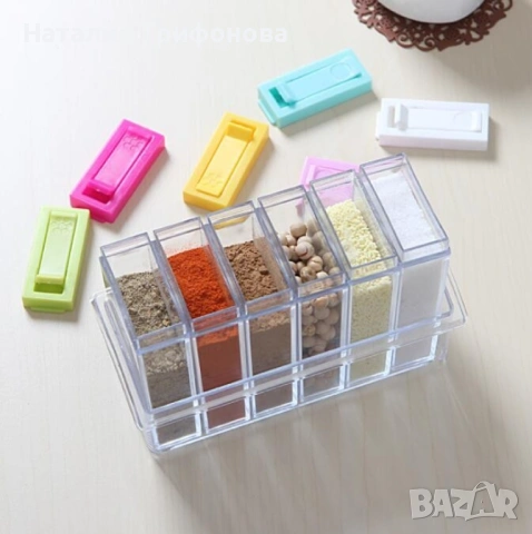 Органайзер за подправки - 6 в 1, снимка 5 - Аксесоари за кухня - 53926962