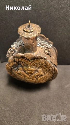 Брутник, фишеклък, барутница Русия, Руска Империя, снимка 2 - Антикварни и старинни предмети - 53939364