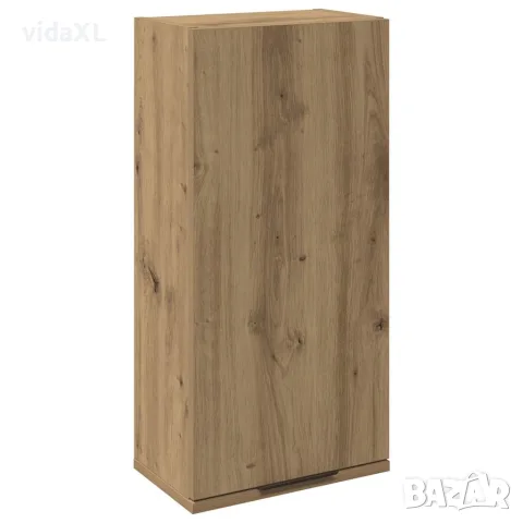 vidaXL Шкаф за баня за стенен монтаж, дъб артизан, 32x20x67 см