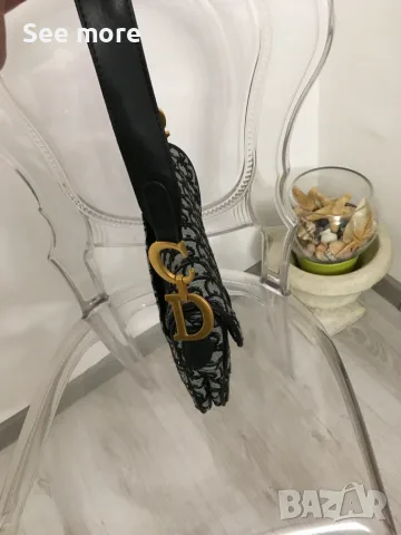Dior Saddle Bag Oblique jacquard чанта, снимка 3 - Чанти - 55930649