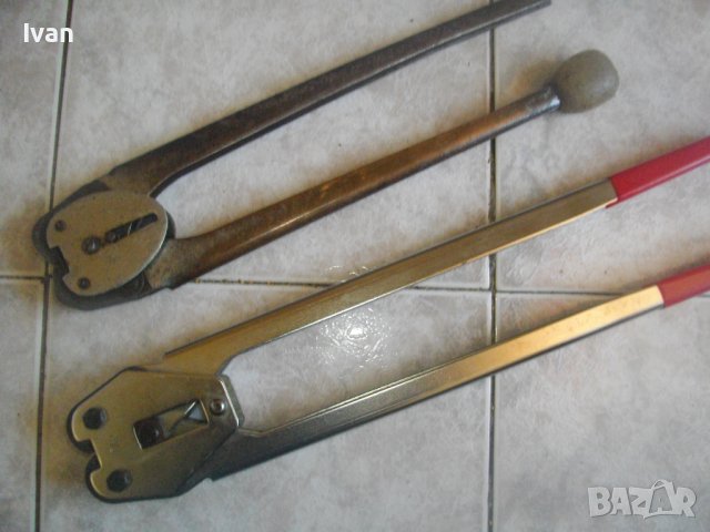 Нови Немски Чембер Клещи За Метални Ленти/Ползвани Български Соц Чембер Клещи За Метални Ленти, снимка 3 - Клещи - 40191239