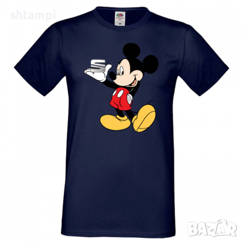 Мъжка тениска Mickey Mouse SEAT Подарък,Изненада,Рожден ден, снимка 1 - Тениски - 36577596