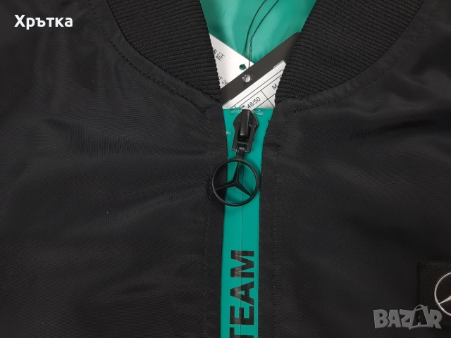 Mercedes AMG F1 Padded Bomber - Оригинално мъжко яке , снимка 9 - Якета - 52940646