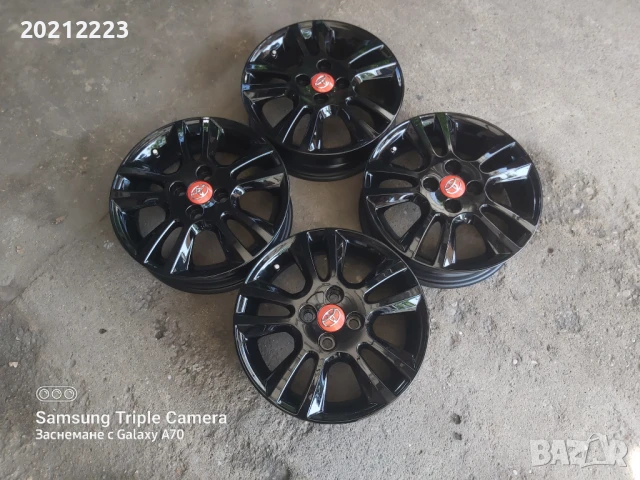 4 броя алуминиеви джанти за Toyota Aygo 15, снимка 5 - Гуми и джанти - 50665844
