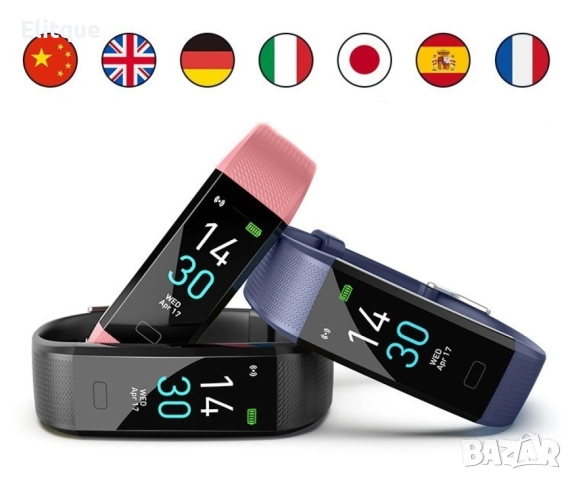 Runmifit S5 смарт гривна за активно спортуване измерва различни индикации SMW48, снимка 12 - Смарт гривни - 52819474